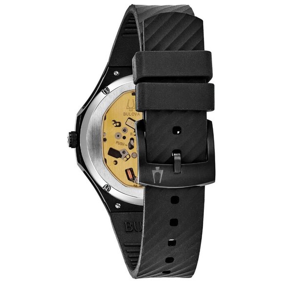 SALE! Bulova Curve Black Diamond Watch! w/ box - Picture 3 of 4